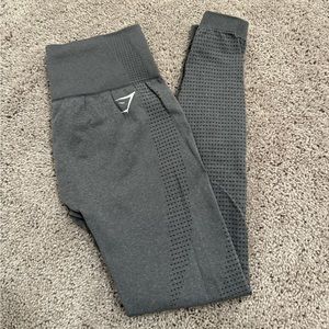 GYMSHARK vital seamless 2.0 leggings, GREY, size MEDIUM